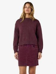 Noisy may Sweter "Dara" w kolorze bordowym rozmiar: L. Czerwone swetry Noisy May, l, bez wzorów, z bawełny, bez ramiączek. Za 129.95 zł.