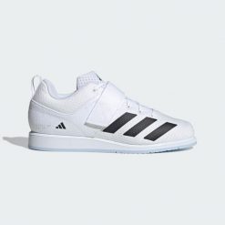 Buty Powerlift 5 Weightlifting. Białe buty treningowe adidas, bez wzorów, z materiału, bez zapięcia. Za 479.00 zł.