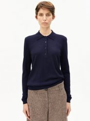 ARMEDANGELS sweter z dzianiny z wełny merynosów - Maargo Kobiety Wełna niebieski, XS. Niebieskie swetry ARMEDANGELS, xs, bez wzorów, z dzianiny, eleganckie, bez ramiączek. Za 329.95 zł.