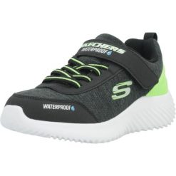 Buty SKECHERS BOUNDER-DRIPPER DROP Czarny. Czarne buty trekkingowe Skechers, bez wzorów, z syntetyku, bez zapięcia, trekkingowe. Za 276.63 zł.