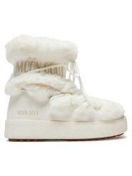 Moon Boot Śniegowce Ltrack Tube Faux-Fur 80D2450130 Biały. Białe śniegowce Moon Boot, bez wzorów, ze skóry, bez zapięcia. Za 1,099.00 zł.