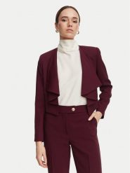 Rinascimento Marynarka CFC0130335003 Bordowy Regular Fit. Czerwone marynarki i żakiety Rinascimento, m, bez wzorów, z syntetyku, bez ramiączek. Za 629.99 zł.