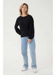 Cream Sweter "Dela" w kolorze czarnym rozmiar: XL. Czarne swetry Cream, s, bez wzorów, z wiskozy, klasyczne, bez ramiączek. Za 105.88 zł.