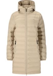 Długa lekka kurtka puchowa damska Whistler Froze. Brązowe kurtki WHISTLER, l, bez wzorów, z materiału, eleganckie, bez kaptura. Za 355.50 zł.