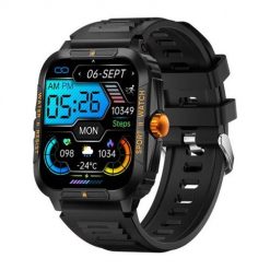 Smartwatch Colmi P76 (czarno- pomarańczowy). Brązowe smartbandy Colmi. Za 89.00 zł.