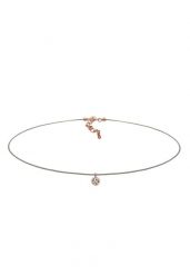Elli Damski choker nylonowy z kryształem ze srebra próby 925 Naszyjniki 1 ct. Naszyjniki Elli, z materiału, z kryształem, srebrne. Za 283.99 zł.