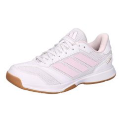 Damskie buty halowe adidas Ligra 8. Białe buty treningowe adidas, bez wzorów, z materiału, bez zapięcia, na fitness i siłownię. Za 338.50 zł.