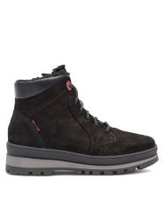 Go Soft Botki RST-BONA-02 Czarny. Czarne botki GO SOFT, bez wzorów, z nubiku, bez obcasa, na płaskiej podeszwie, bez zapięcia. Za 188.99 zł.
