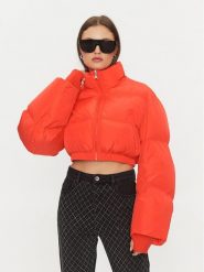 Patrizia Pepe Kurtka puchowa 2O0103/A358-R809 Pomarańczowy Relaxed Fit. Brązowe kurtki Patrizia Pepe, na zimę, bez wzorów, z puchu, bez kaptura. Za 899.99 zł.