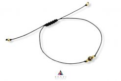 Bransoletka Szczęścia Piryt. Czarne bransoletki Brazi druse jewelry, srebrne. Za 59.00 zł.