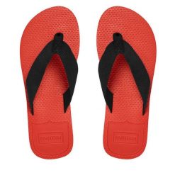 Japonki Hunter. Czarne japonki Hunter, bez wzorów. Za 79.99 zł.