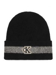 Calvin Klein Czapka LV04F8100G Czarny. Czarne czapki zimowe Calvin Klein, bez wzorów, z poliesteru. Za 209.99 zł.