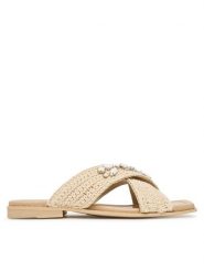 Inuikii Klapki Woven Crossed Stones 1004.003.0611 Beżowy jasny. Brązowe klapki Inuikii, bez wzorów, z materiału, bez obcasa, bez zapięcia. Za 1,109.00 zł.