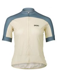POC Koszulka kolarska "Essential Road" w kolorze kremowo-niebieskim rozmiar: M. Brązowe t-shirty sportowe POC, m, bez wzorów, z materiału, bez ramiączek, rowerowe. Za 223.99 zł.