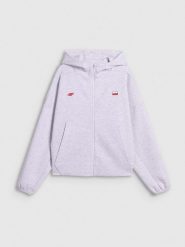 4F Bluza kibica regular z kapturem damska - szara M. Szare bluzy z kapturem 4f, m, bez wzorów, z dresówki, z kapturem. Za 199.99 zł.