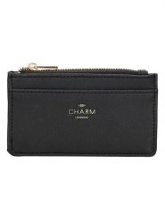 Charm Portfel "Birmingham" w kolorze czarnym - 13,5 x 7,5 x 0,5 cm rozmiar: onesize. Czarne portfele Charm, bez wzorów, z materiału. Za 34.99 zł.