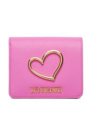 LOVE MOSCHINO Portfel JC5506PP1OLQ0604 Różowy. Czerwone portfele Love Moschino, bez wzorów, ze skóry. Za 399.99 zł.