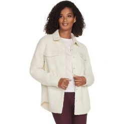 Kurtka damskie Skechers Sherpa Shacket. Białe kurtki Skechers, xs, bez wzorów, z materiału, bez kaptura. Za 390.00 zł.
