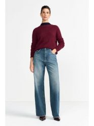 Rich & Royal Sweter w kolorze bordowym rozmiar: M. Czerwone swetry Rich & Royal, m, bez wzorów, bez ramiączek. Za 284.95 zł.