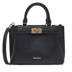 Torebka Gino Rossi. Czarne torebki klasyczne Gino Rossi, bez wzorów, klasyczne, bez dodatków. Za 229.99 zł.