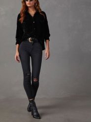 LA Angels Koszula w kolorze czarnym rozmiar: XL. Czarne koszule LA Angels, xl, bez wzorów, bez kołnierzyka, bez ramiączek. Za 130.99 zł.