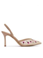 Aldo Szpilki Carollina 14296304 Beżowy. Brązowe szpilki Aldo, bez wzorów, z materiału, bez obcasa, na szpilce, bez zapięcia. Za 459.99 zł.