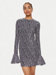 ROTATE Sukienka wieczorowa Rosita 1127392980 Granatowy Slim Fit. Niebieskie sukienki ROTATE, bez wzorów, z syntetyku, wizytowe, bez kołnierzyka, bez ramiączek. Za 729.99 zł.