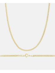 Revoni Złoty naszyjnik - dł. 45 cm rozmiar: onesize. Żółte naszyjniki Revoni, z materiału, złote. Za 2,914.99 zł.