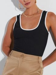 LA Angels Top w kolorze czarnym rozmiar: M. Czarne topy LA Angels, m, bez wzorów, bez kołnierzyka, bez ramiączek. Za 104.99 zł.