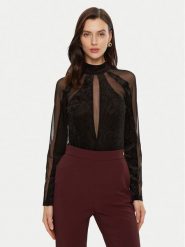 Haveone Body BMA-M024 Czarny Slim Fit. Czarne body i gorsety Haveone, bez wzorów, z syntetyku, bez ramiączek. Za 379.99 zł.