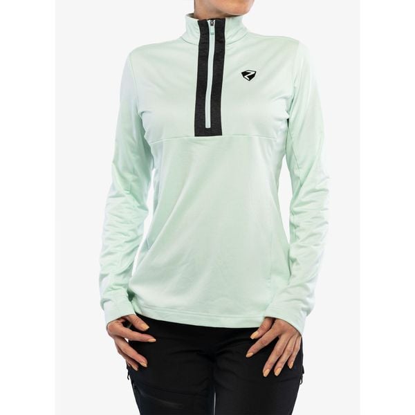 Bluza damska z zamkiem 1/2 Ziener Japra. Zielone bluzy Ziener, na zimę, l, bez wzorów, bez kaptura, narciarskie. Za 179.99 zł.