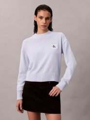Calvin Klein Jeans Sweter z dzianiny Kobiety Bawełna niebieski, M. Niebieskie swetry Calvin Klein Jeans, m, bez wzorów, z bawełny, bez ramiączek. Za 279.95 zł.