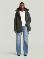 G-Star Parka w kolorze antracytowym rozmiar: S. Czarne płaszcze G-Star, s, bez wzorów, retro, bez kaptura. Za 634.95 zł.