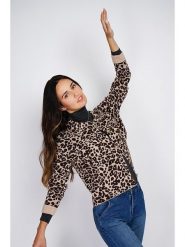 ASSUILI Kaszmirowy kardigan w kolorze beżowo-brązowym rozmiar: 40. Brązowe swetry Assuili, bez wzorów, z kaszmiru, klasyczne, bez ramiączek. Za 195.99 zł.