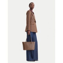 Torebka Liu Jo. Brązowe shopper bag Liu Jo, bez wzorów, bez dodatków. Za 499.99 zł.