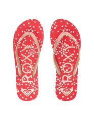 Roxy Japonki ARJL100869-RGL Czerwony. Czerwone japonki Roxy, bez wzorów, z materiału. Za 89.99 zł.