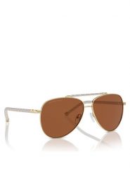 Michael Kors Okulary przeciwsłoneczne Portugal 0MK1146 101473 Złoty. Żółte okulary przeciwsłoneczne Michael Kors, bez wzorów, z tworzywa sztucznego, metalowe. Za 559.99 zł.