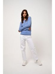 AUTHENTIC CASHMERE Kaszmirowy sweter "Epéna" w kolorze błękitnym rozmiar: XXL. Niebieskie swetry AUTHENTIC CASHMERE, xxl, bez wzorów, z kaszmiru, bez ramiączek. Za 365.42 zł.