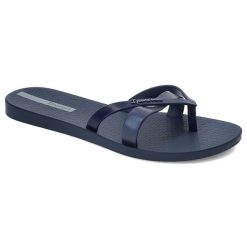 Granatowe Japonki Ipanema Modne Obuwie Damskie. Niebieskie japonki Ipanema, bez wzorów, z materiału, eleganckie. Za 69.99 zł.