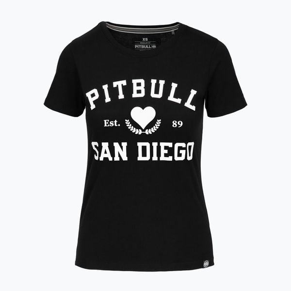 Koszulka damska Pitbull Love PB. Czarne t-shirty sportowe PITBULL, xs, bez wzorów, bez ramiączek. Za 59.99 zł.