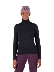 Bluza Rossignol W Blackside Fleece HZ czarna. Czarne bluzy bez kaptura Rossignol, na jesień, s, bez wzorów, z elastanu, bez kaptura, narciarskie. Za 407.55 zł.