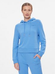 Tommy Hilfiger Bluza 1985 WW0WW40274 Niebieski Regular Fit. Niebieskie bluzy Tommy Hilfiger, xs, bez wzorów, z syntetyku, bez kaptura. Za 349.99 zł.