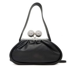 Torebka Weekend Max Mara. Czarne kopertówki Weekend Max Mara, bez wzorów, wizytowe, bez dodatków. Za 2,069.00 zł.