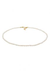 Elli PREMIUM Damski Choker Klasyczny Trend z perły hodowlana słodkowodna w pozłacanym srebrze 925 Sterling Silver Naszyjniki 1 ct. Szare naszyjniki Elli PREMIUM, z materiału, z perłą, pozłacane. Za 488.99 zł.