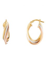 OR ÉCLAT Złote kolczyki-kreole "Maya" rozmiar: onesize. Szare kolczyki Or Éclat, złote. Za 1,071.14 zł.