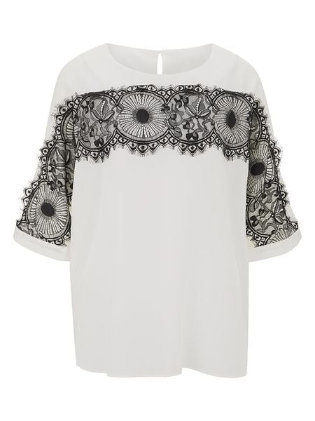 Heine Jedwabna bluzka w kolorze kremowym rozmiar: 48/50. Brązowe bluzki Heine, bez wzorów, z jedwabiu, bez kołnierzyka, bez ramiączek. Za 48.05 zł.