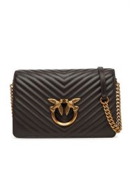 PINKO Torebka Love Click Classic PE 25 PLTT 100063 A0GK Brązowy. Brązowe listonoszki Pinko, bez wzorów, ze skóry, bez dodatków. Za 1,739.00 zł.
