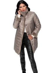 Heine Płaszcz pikowany w kolorze brązowym rozmiar: 44. Brązowe płaszcze Heine, bez wzorów, bez kaptura. Za 140.53 zł.