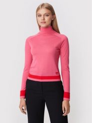 Pinko Golf Dolcevita 1G181Z A02M Różowy Regular Fit. Czerwone swetry Pinko, m, bez wzorów, z wełny, bez ramiączek. Za 839.99 zł.