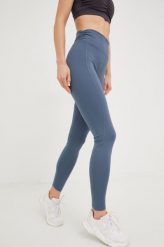Only Play legginsy treningowe Evan damskie kolor niebieski gładkie. Niebieskie legginsy Only Play, bez wzorów, z dzianiny. W wyprzedaży za 117.99 zł.